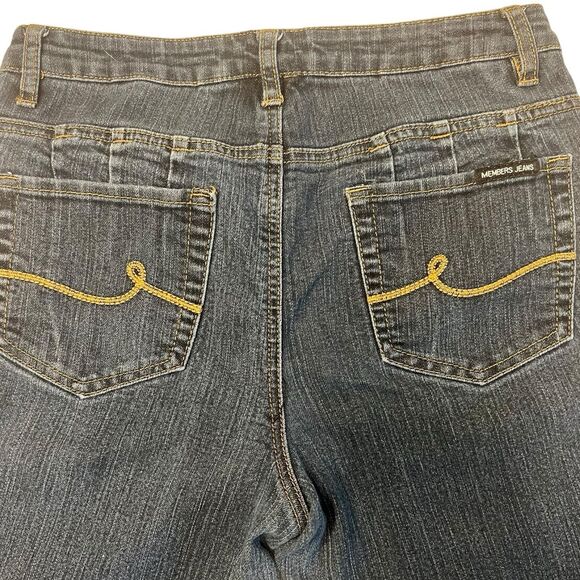 Members Jeans Bootcut Size 10 Women’s Stretch Dark Wash Denim Y2K Retro - Picture 9 of 10